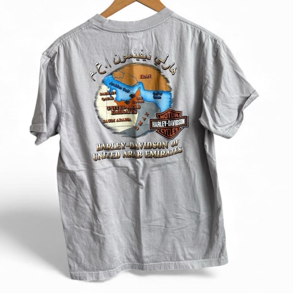 Harley-Davidson United Arab Emirates Pocket T-Shirt Gray Size L